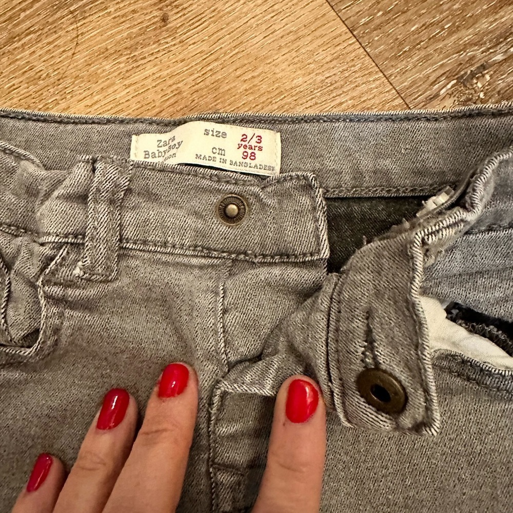 Zara Baby Boy's Size 2-3 Years Gray Skinny Jeans - Picture 5 of 7